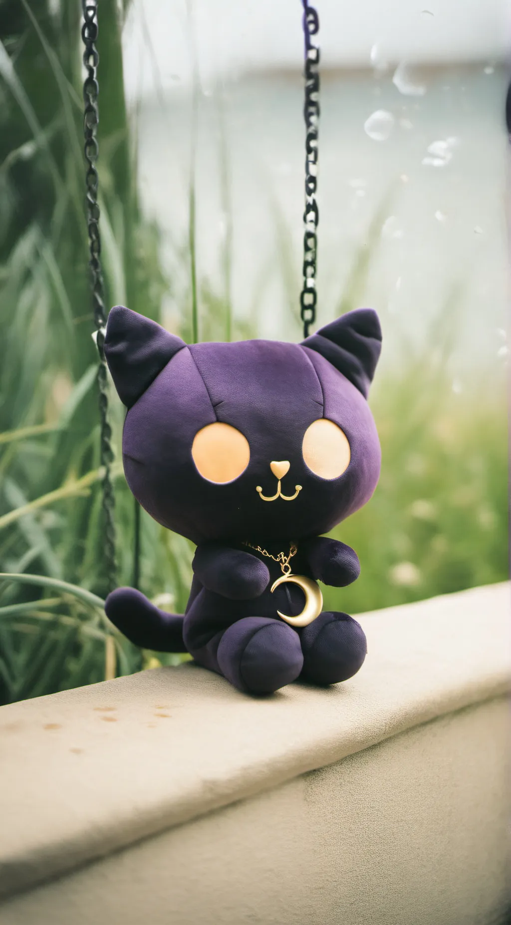 ai character: smiling critters background