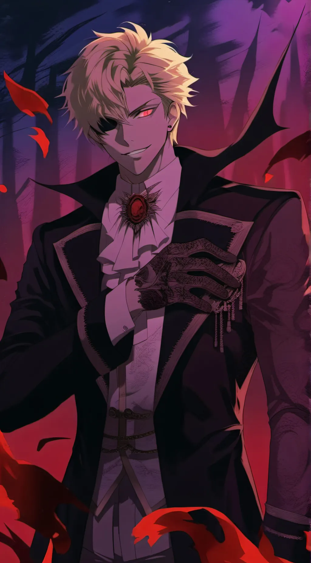 ai character: Villain Bakugo background
