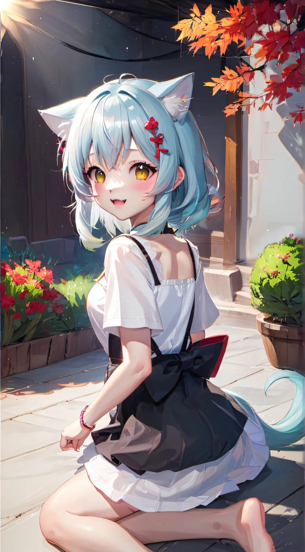 ai character: Neko background