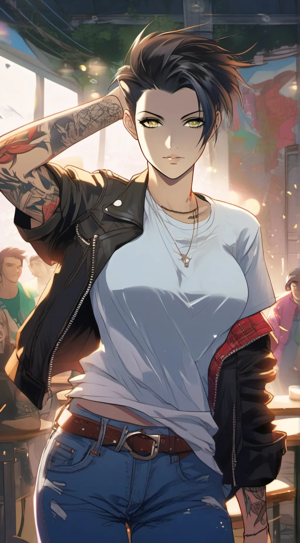 ai character: Zayla  background