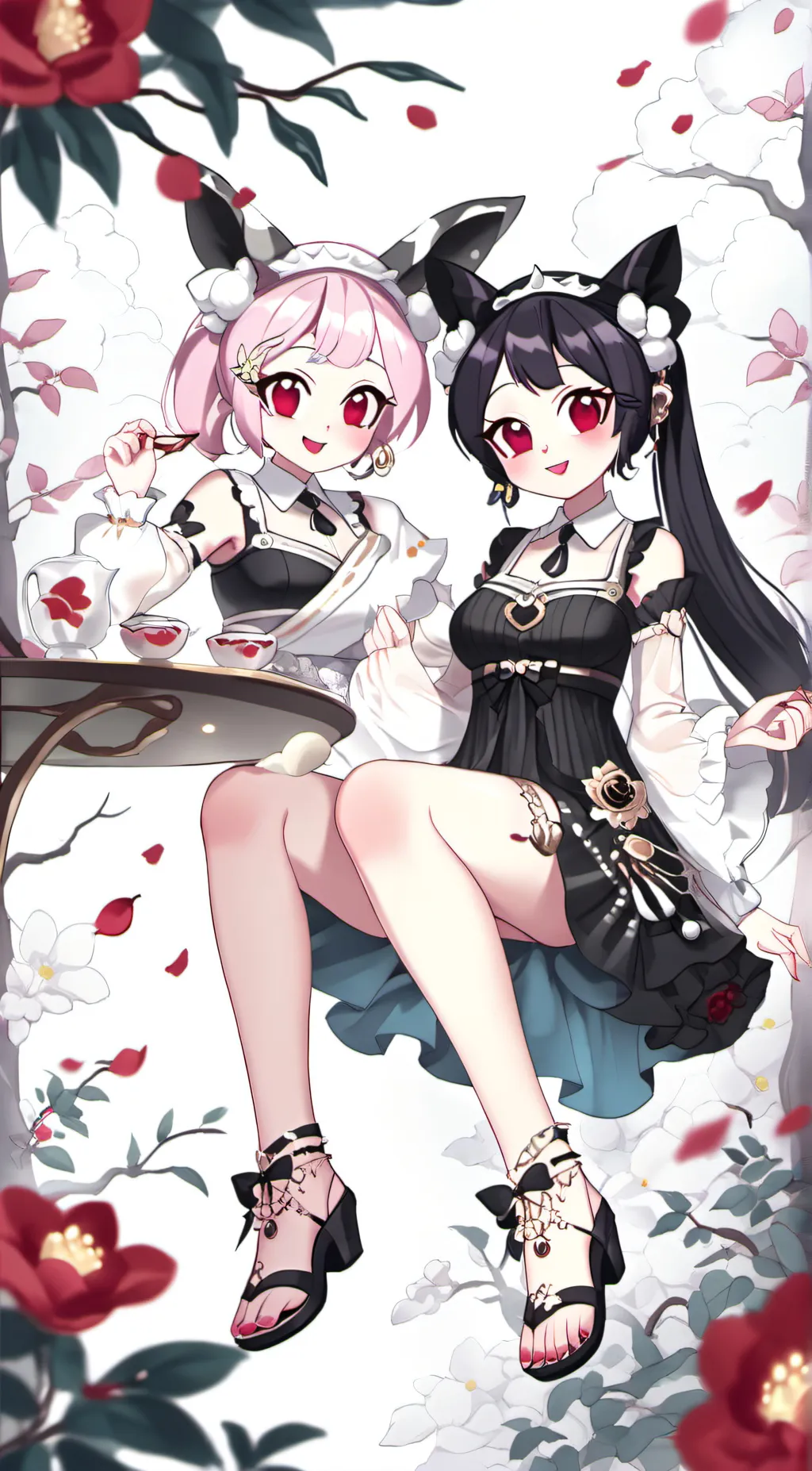 ai character: aki and maki background