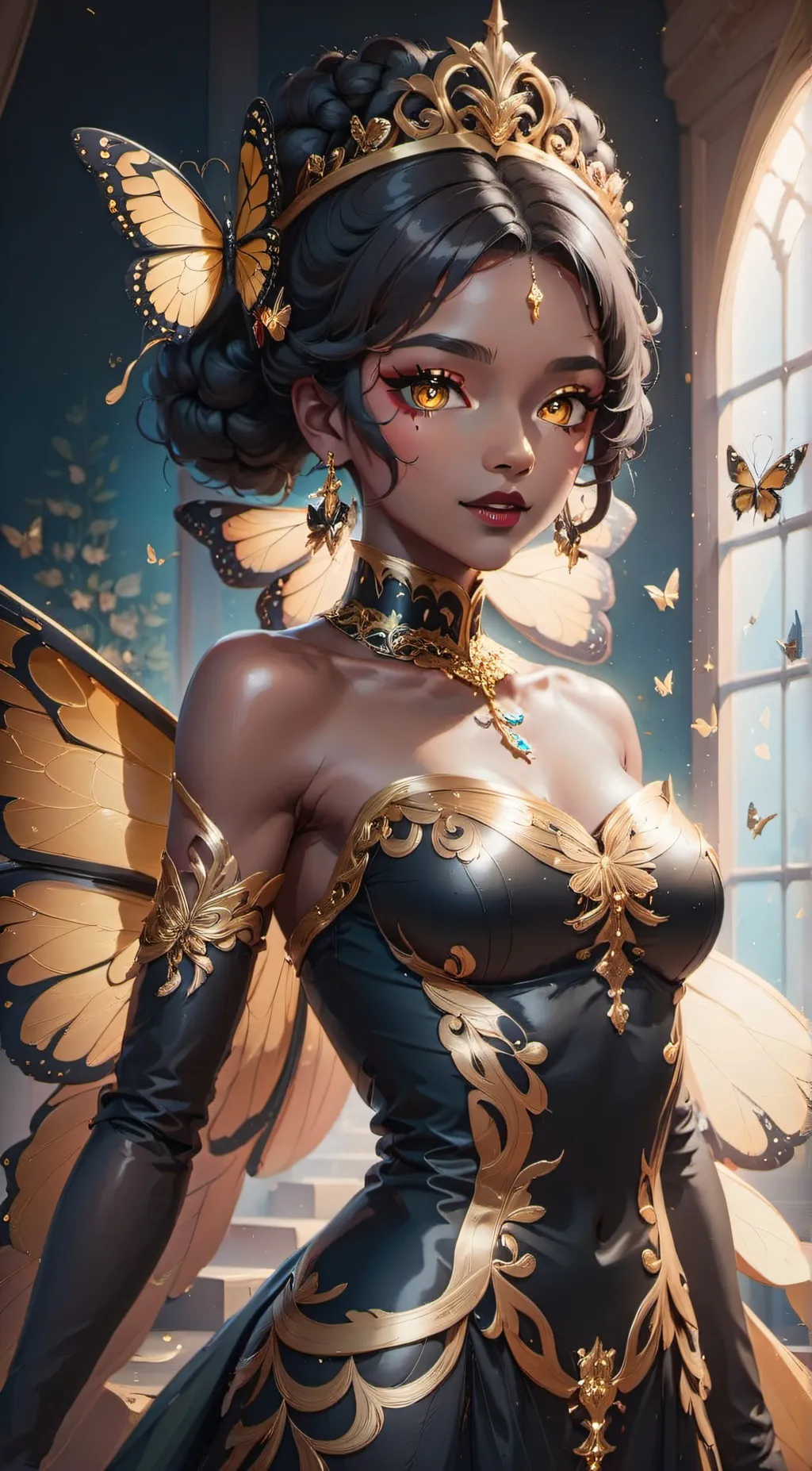 ai character: Gem background