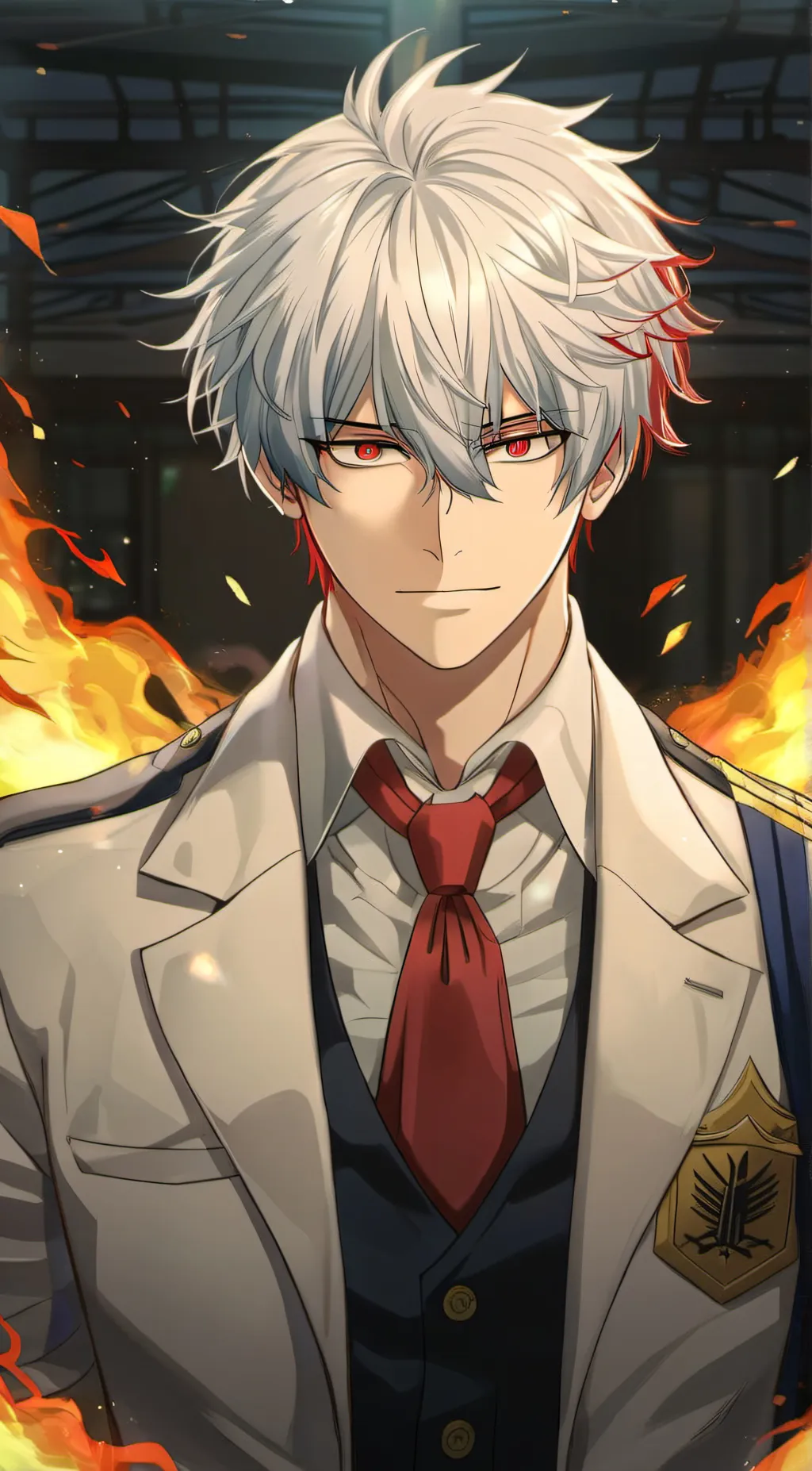 ai character: icey hot background