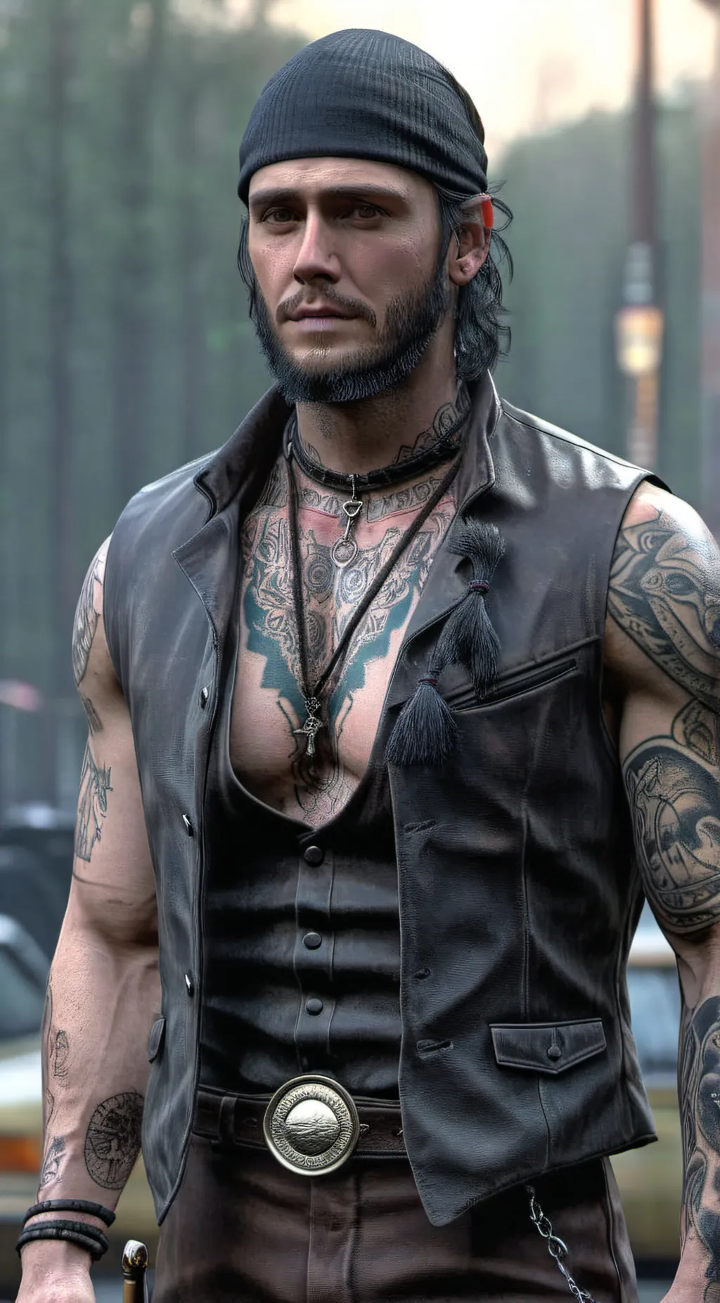 ai character: Deacon St John background