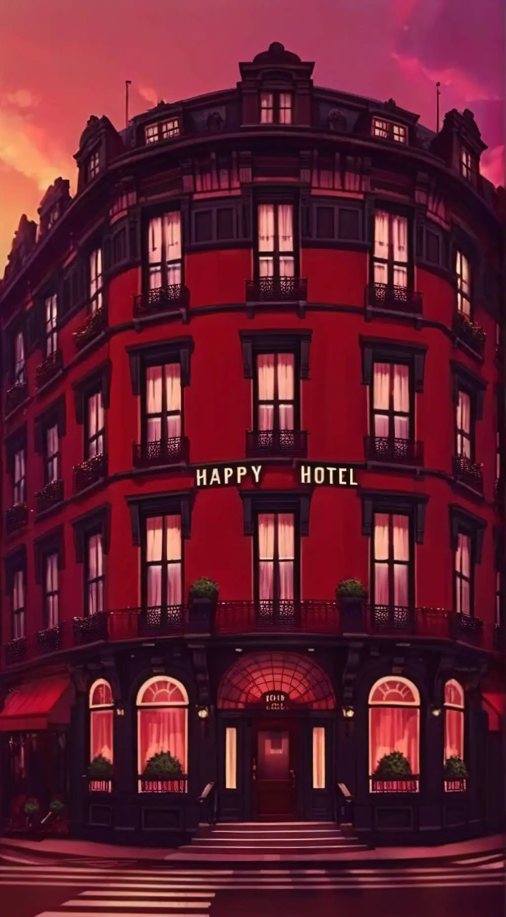 ai character: Hazbin hotel background