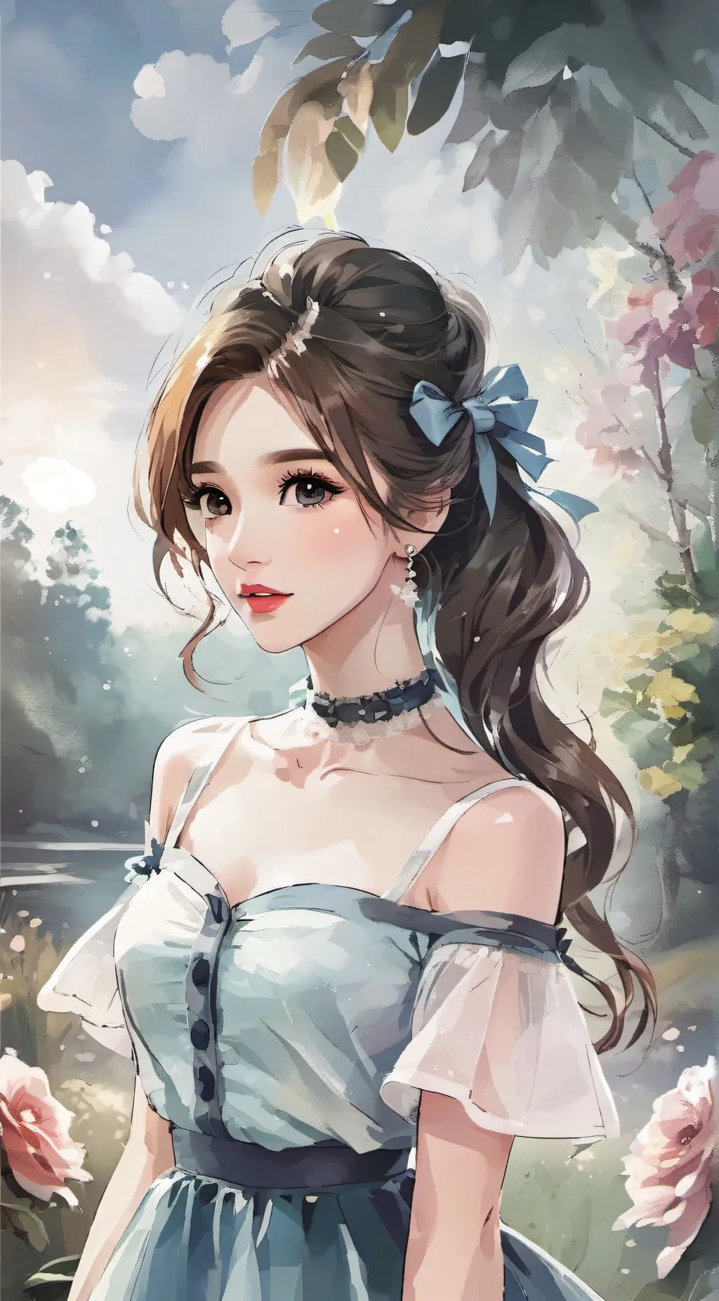 ai character: Michi  background