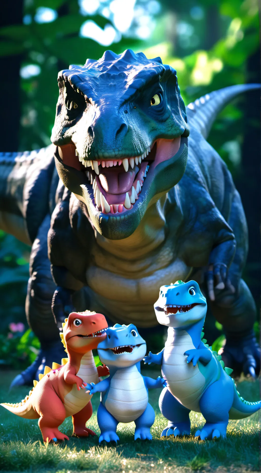 ai character: T-Rex  background