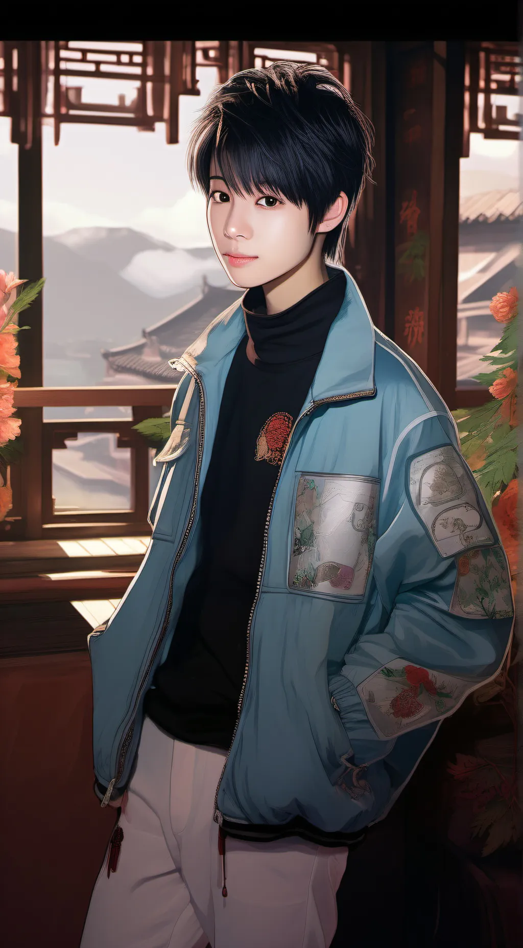 ai character: 张峻豪 background