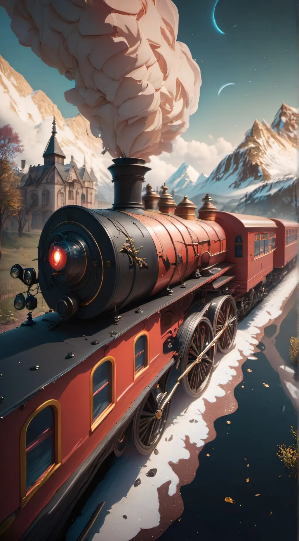 ai character: choo choo Charles background
