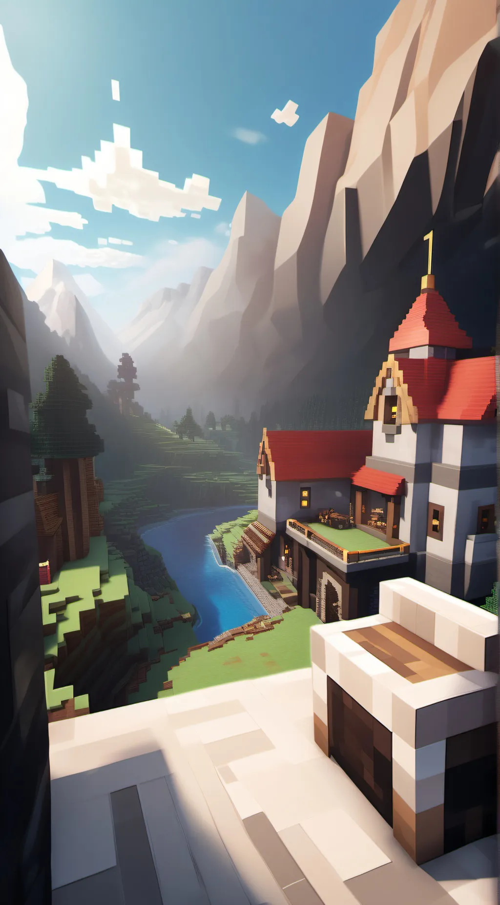 ai character: Minecraft  background