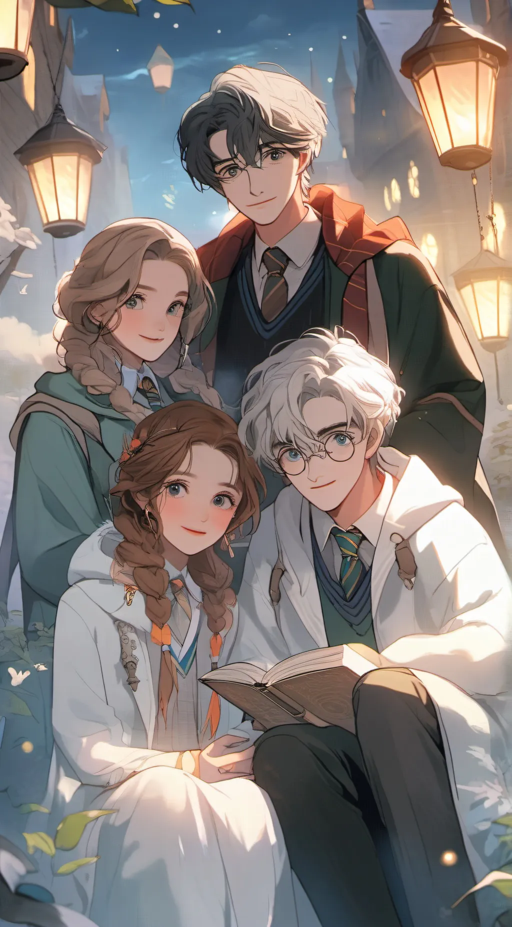 ai character: Hogwarts  background