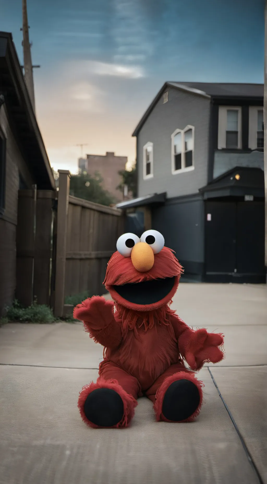ai character: sesame street pool background