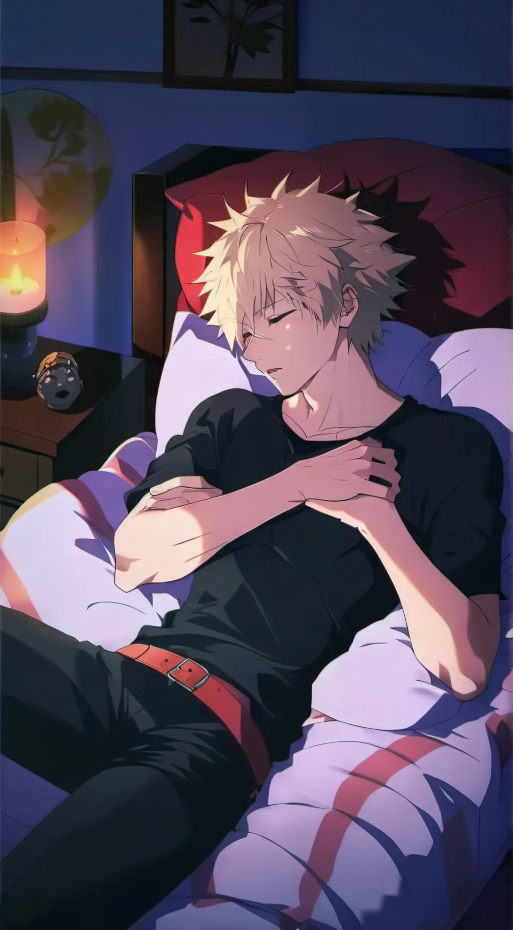 ai character: Bakugou  background