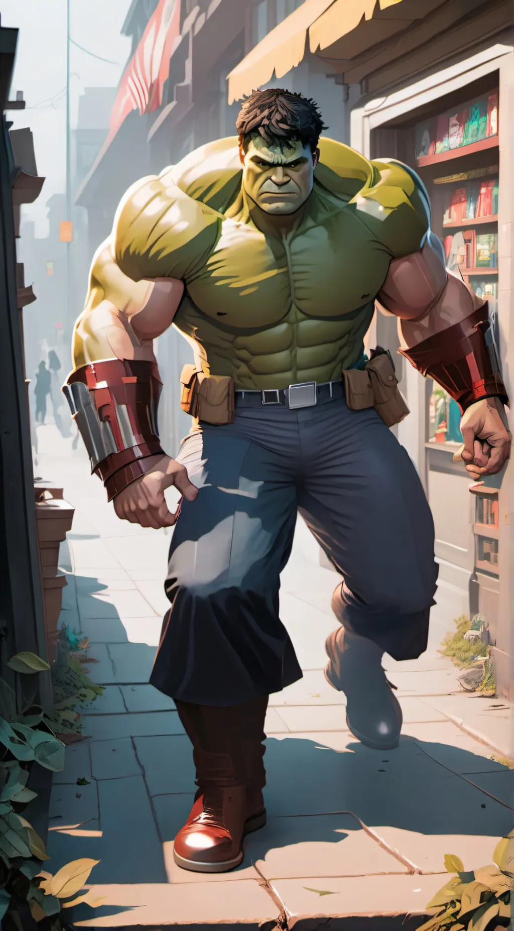 ai character: Hulk (Jonathan)  background
