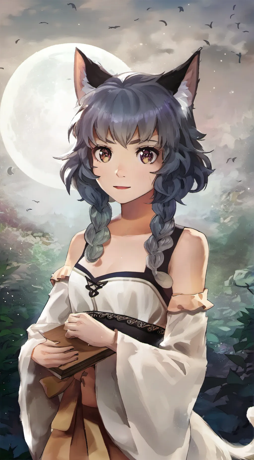 ai character: Luna background