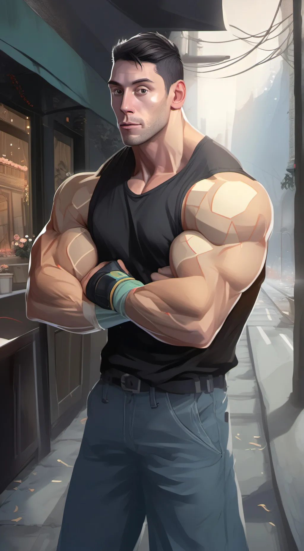 ai character: master batter background