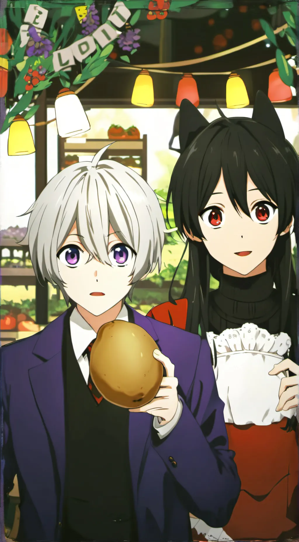 ai character: aphmau and Aaron background