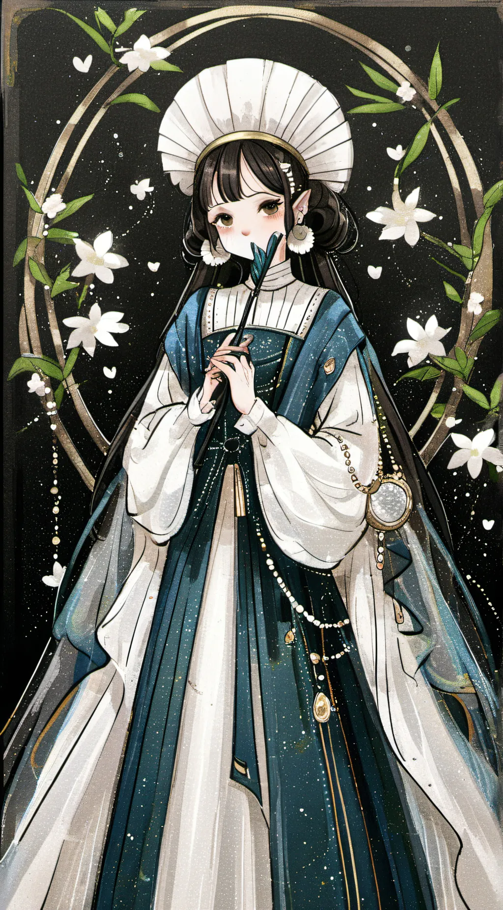 ai character: Lost little girl  background