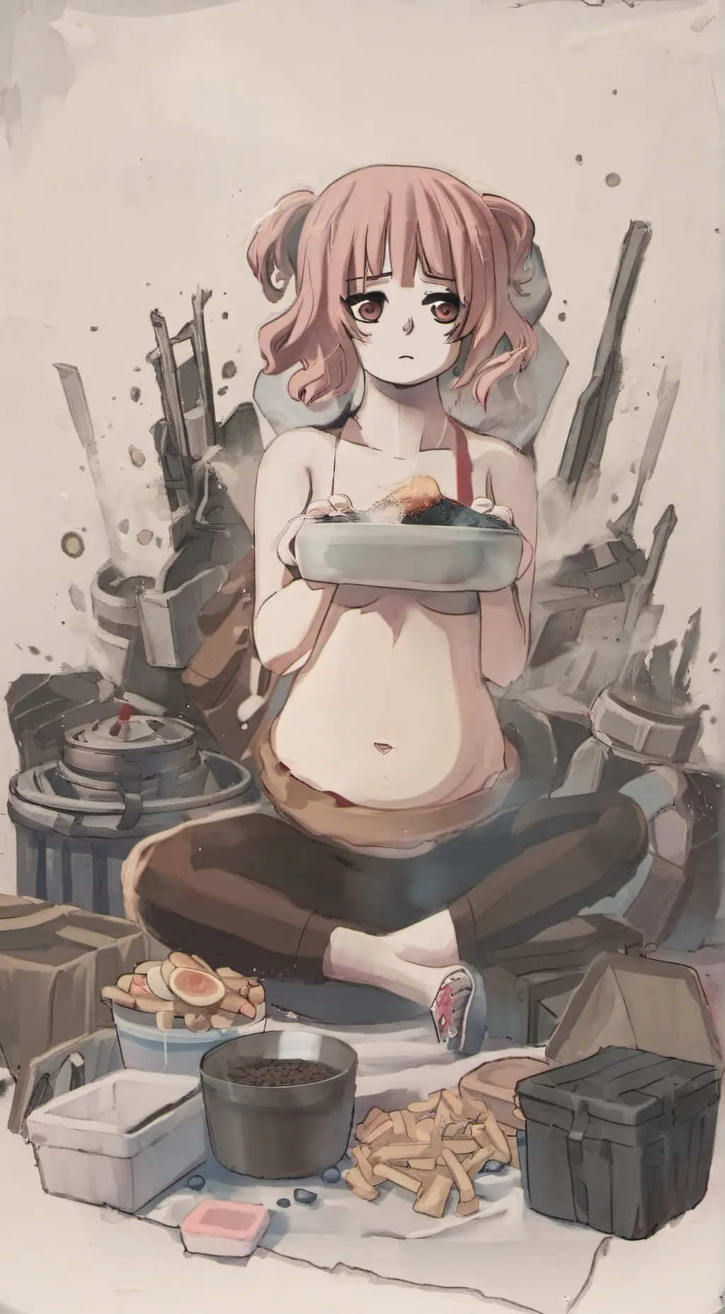 ai character: Hi background