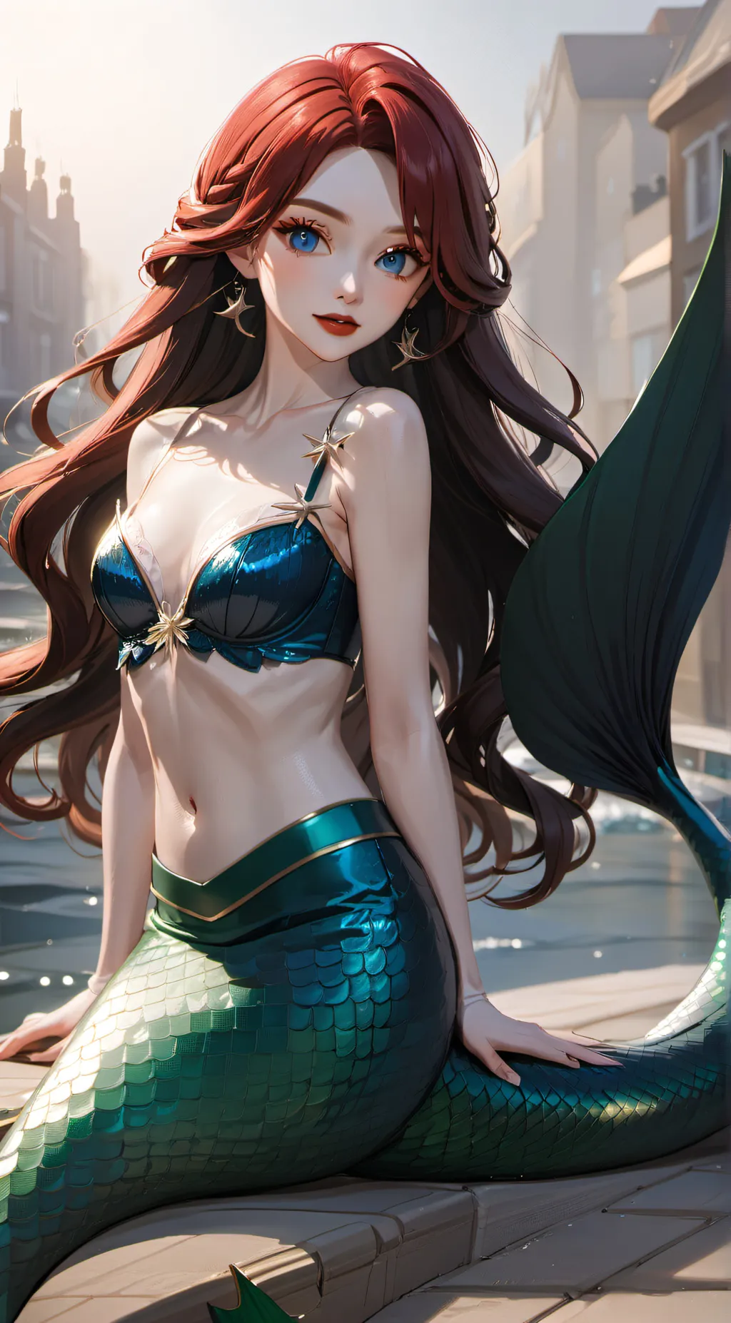 ai character: Ariel  background