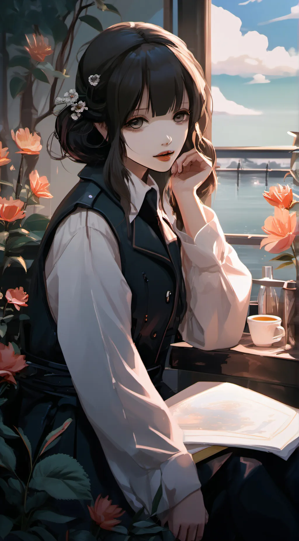 ai character: Rosette 🌹 background