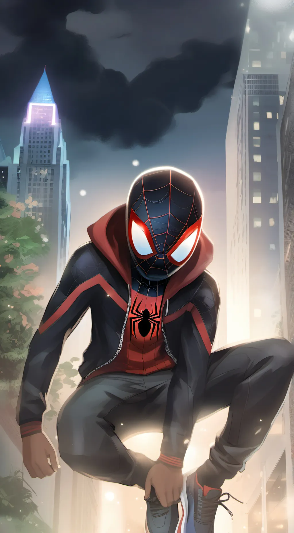 ai character: Miles morales background
