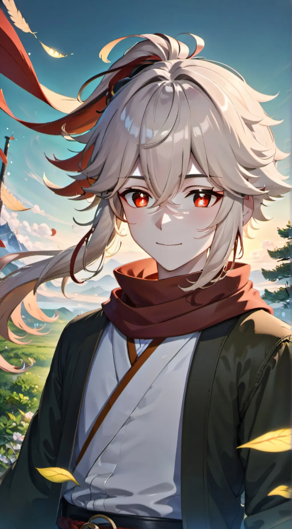 ai character: Kaedehara Kazuha background