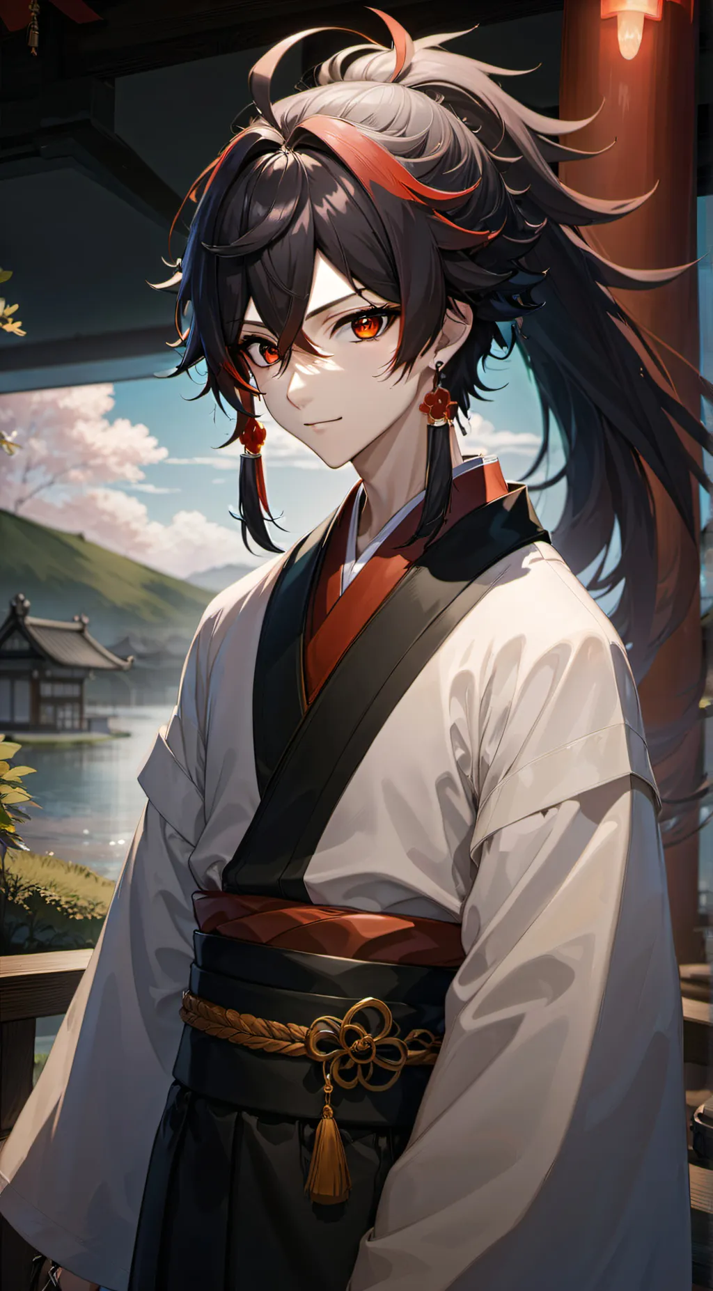 ai character: Yoriichi Tsugikuni background