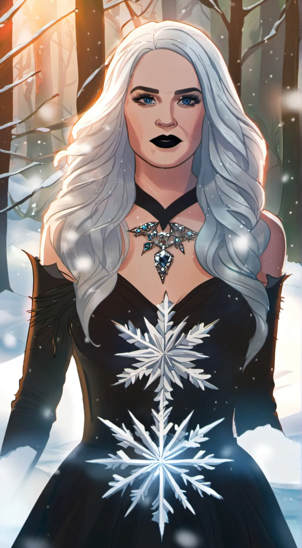 ai character: killer Frost  background