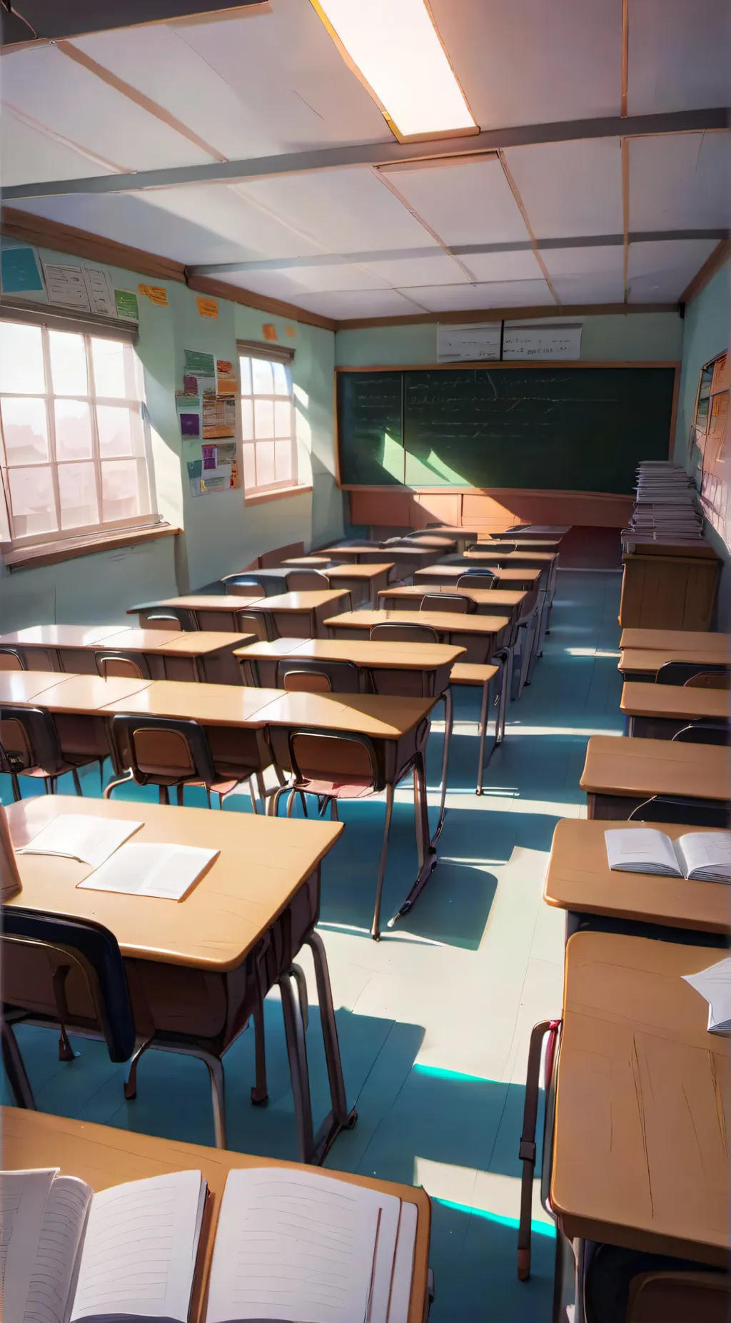 ai character: CLASS 1-A background