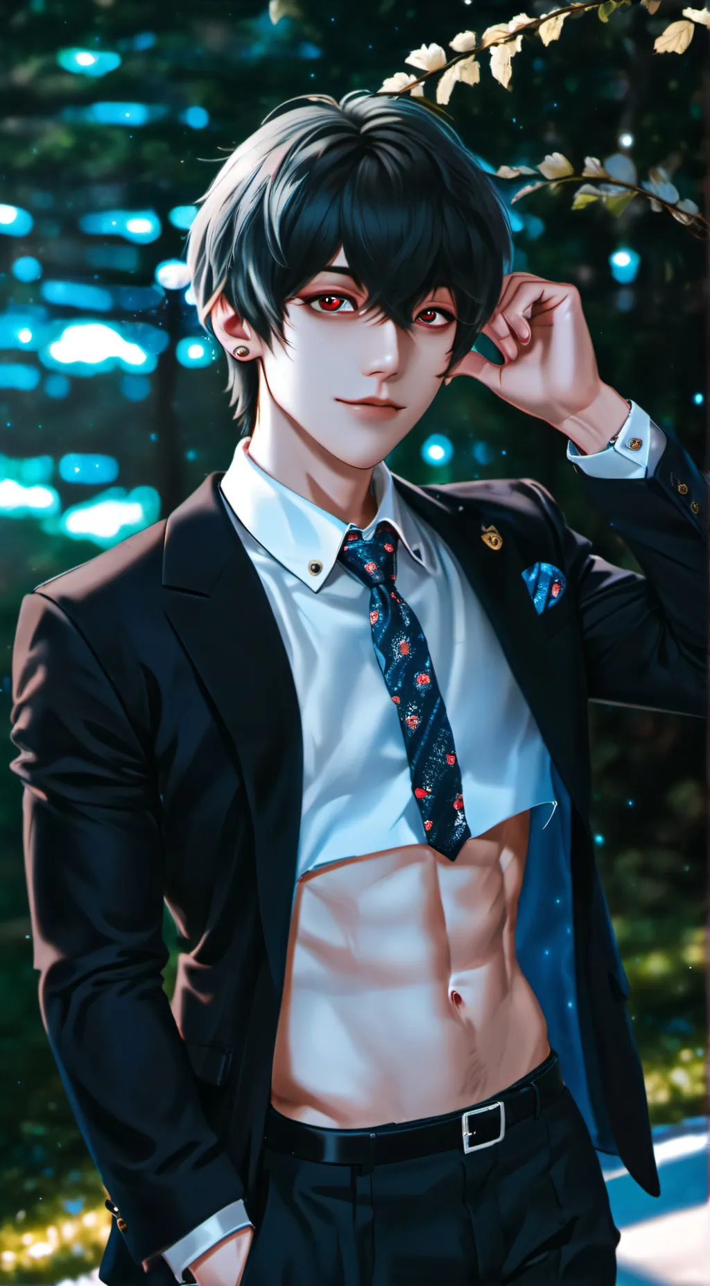 ai character: bimbo boy background