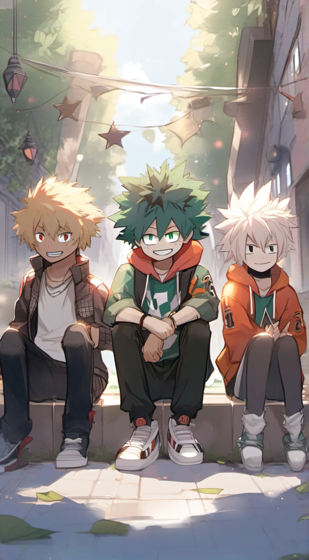 ai character: deku bakugo  background