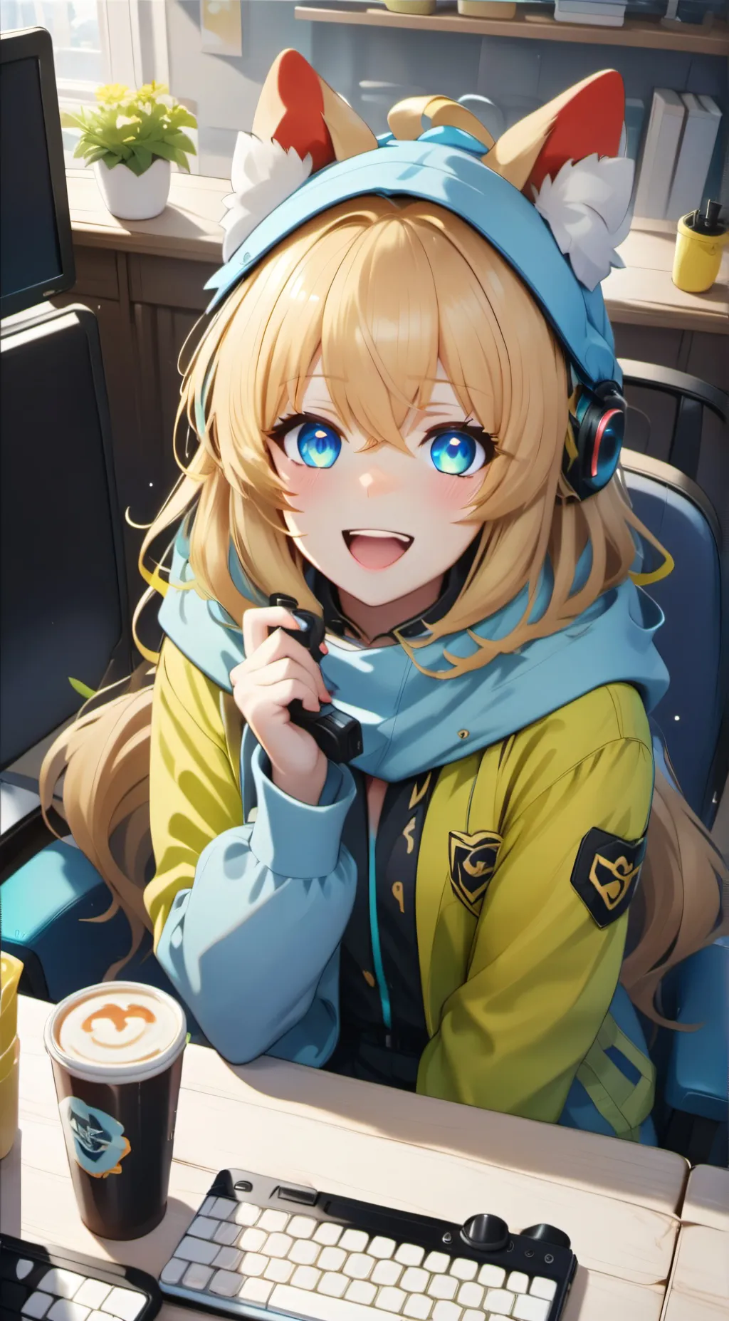 ai character: Luna background