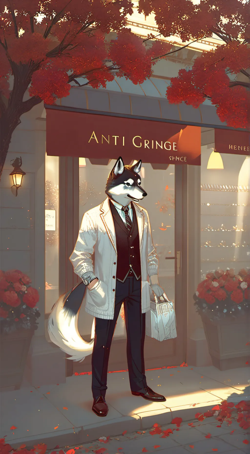 ai character: anti cringe shop background