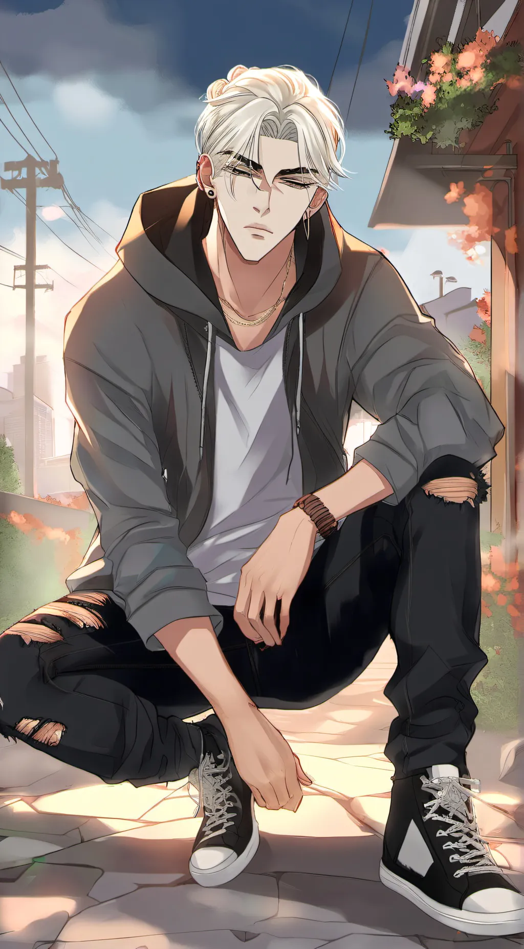 ai character: fore background