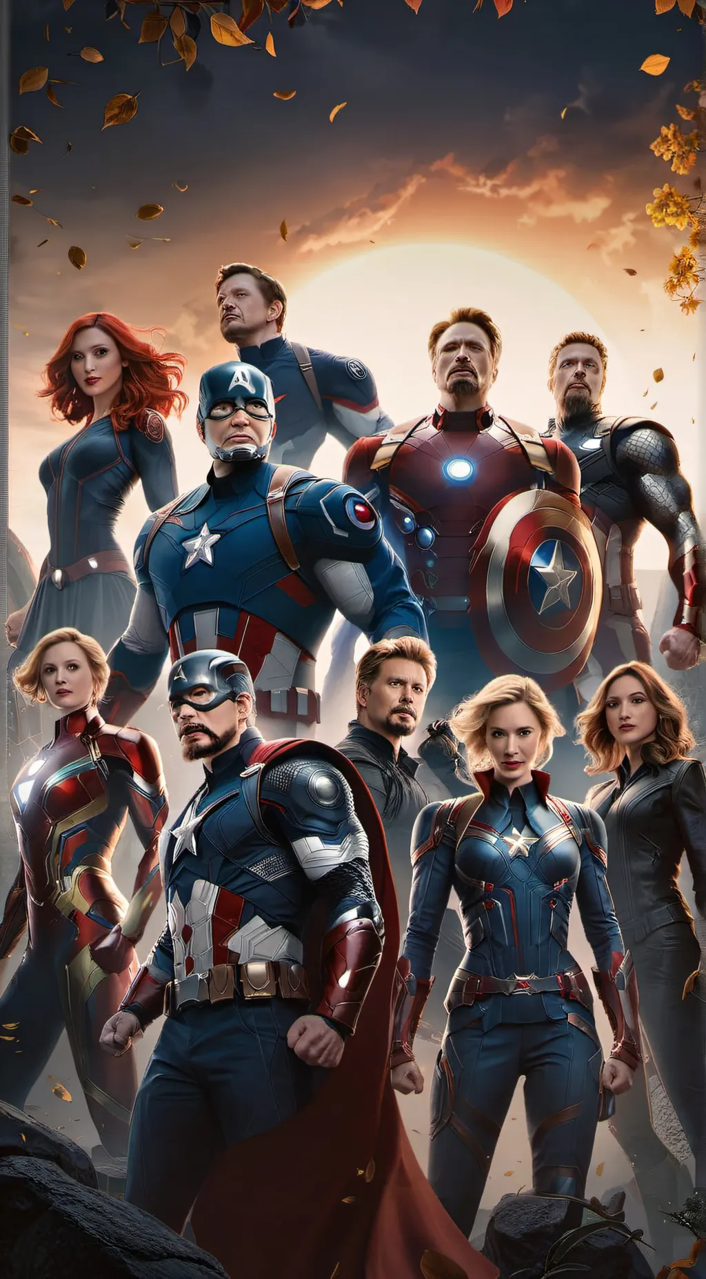 ai character: Avengers background