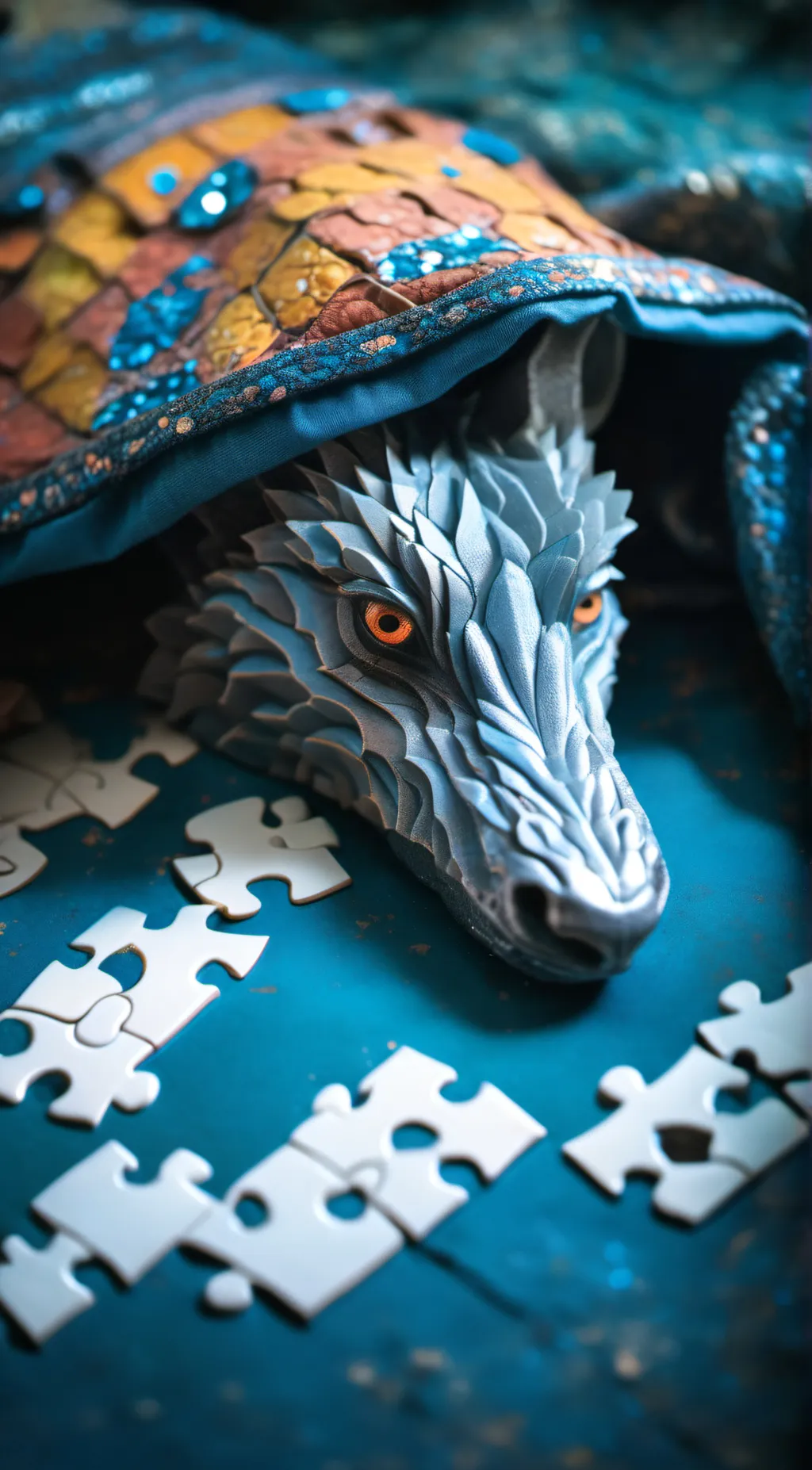 ai character: puzzle solver background