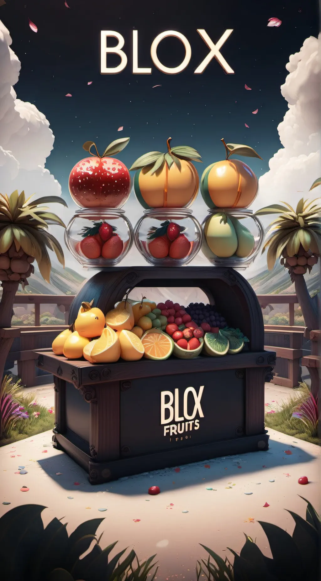 ai character: Blox fruits gacha background