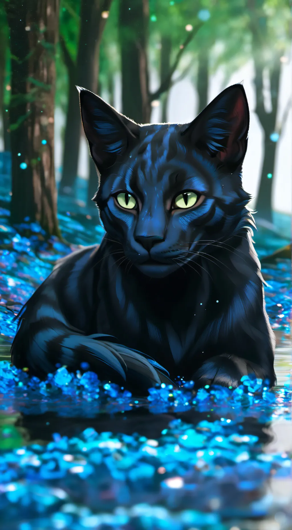 ai character: Hollyleaf  background