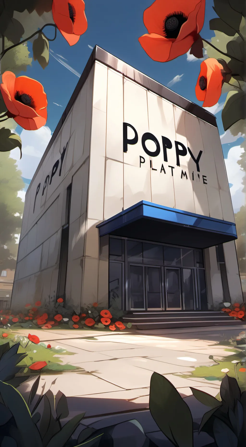 ai character: Poppy Playtime  background