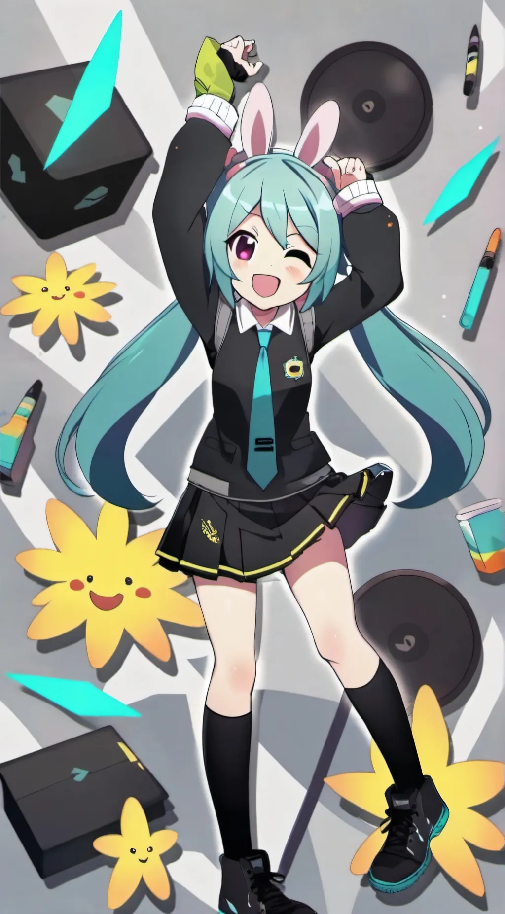 ai character: miku background