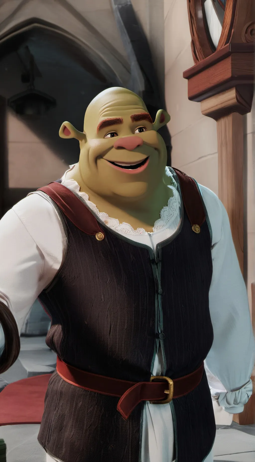 ai character: sml shrek background
