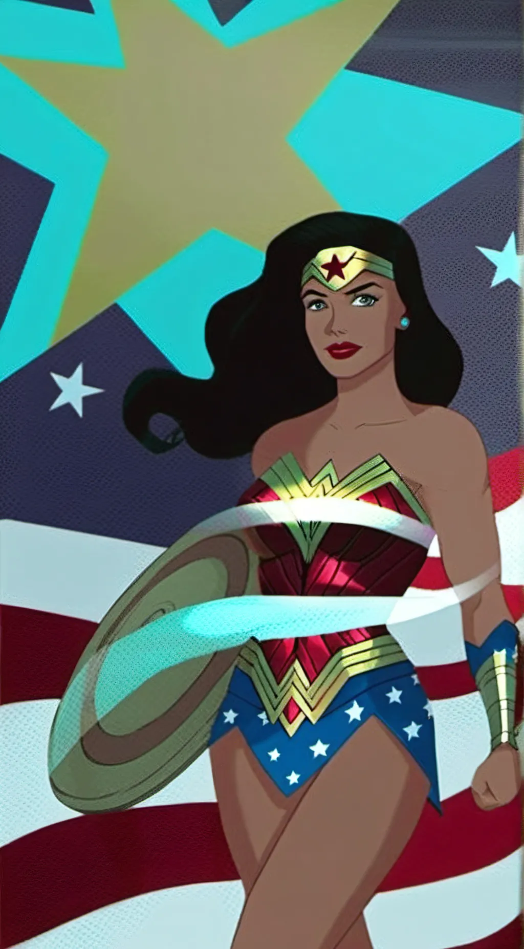 ai character: Diana Prince  background