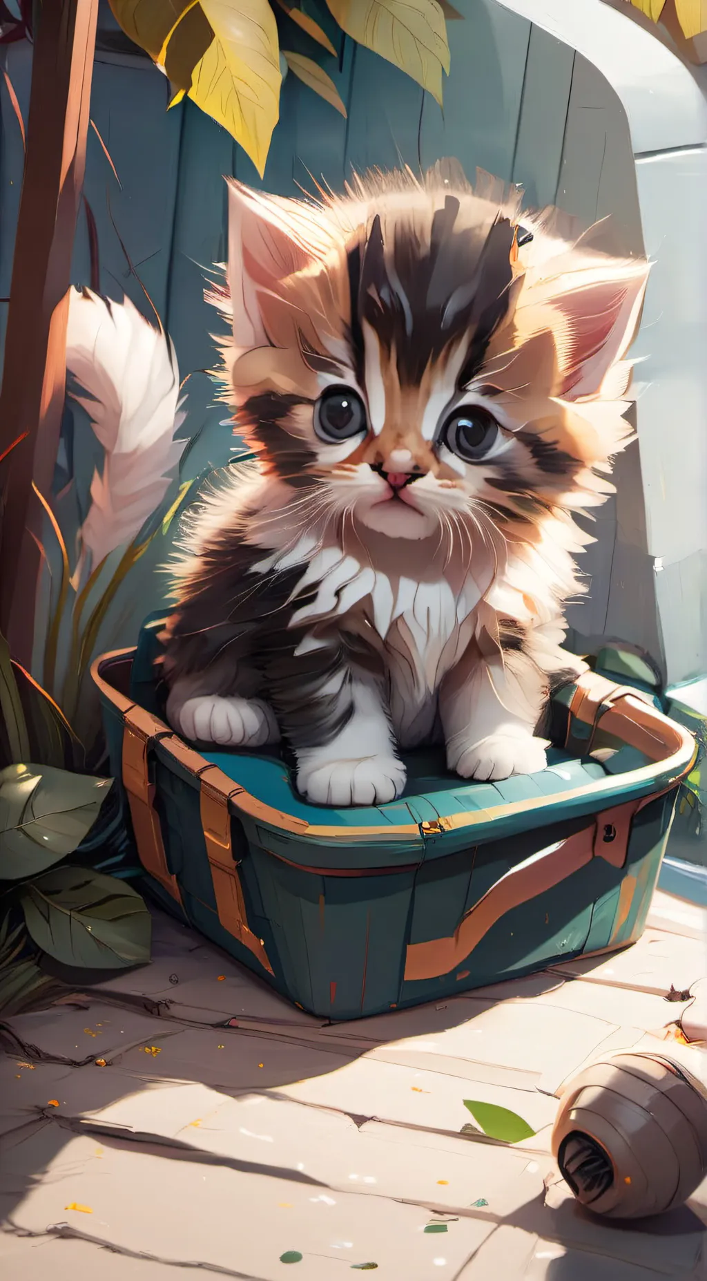 ai character: kitty  background