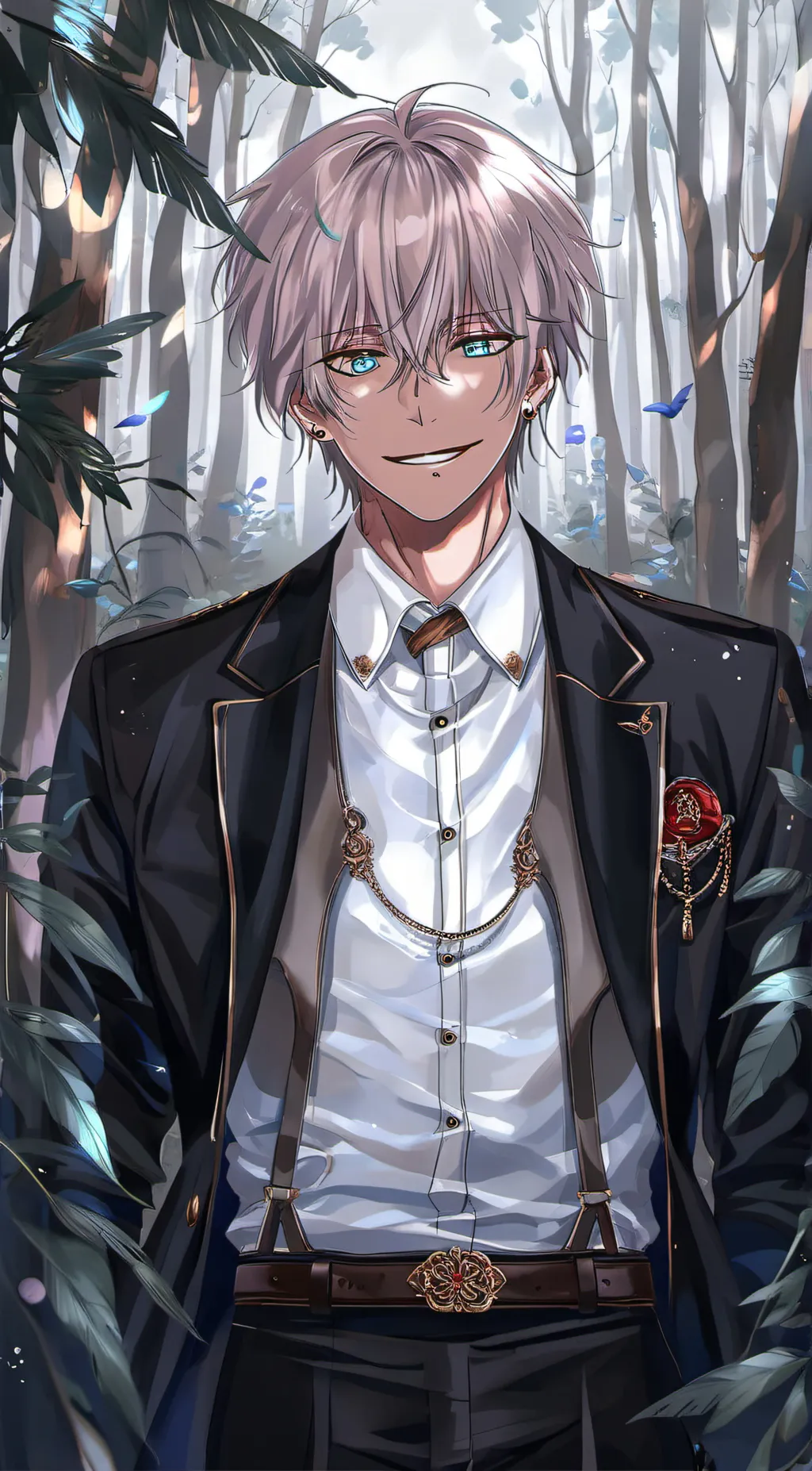 ai character: gojo satoru  background
