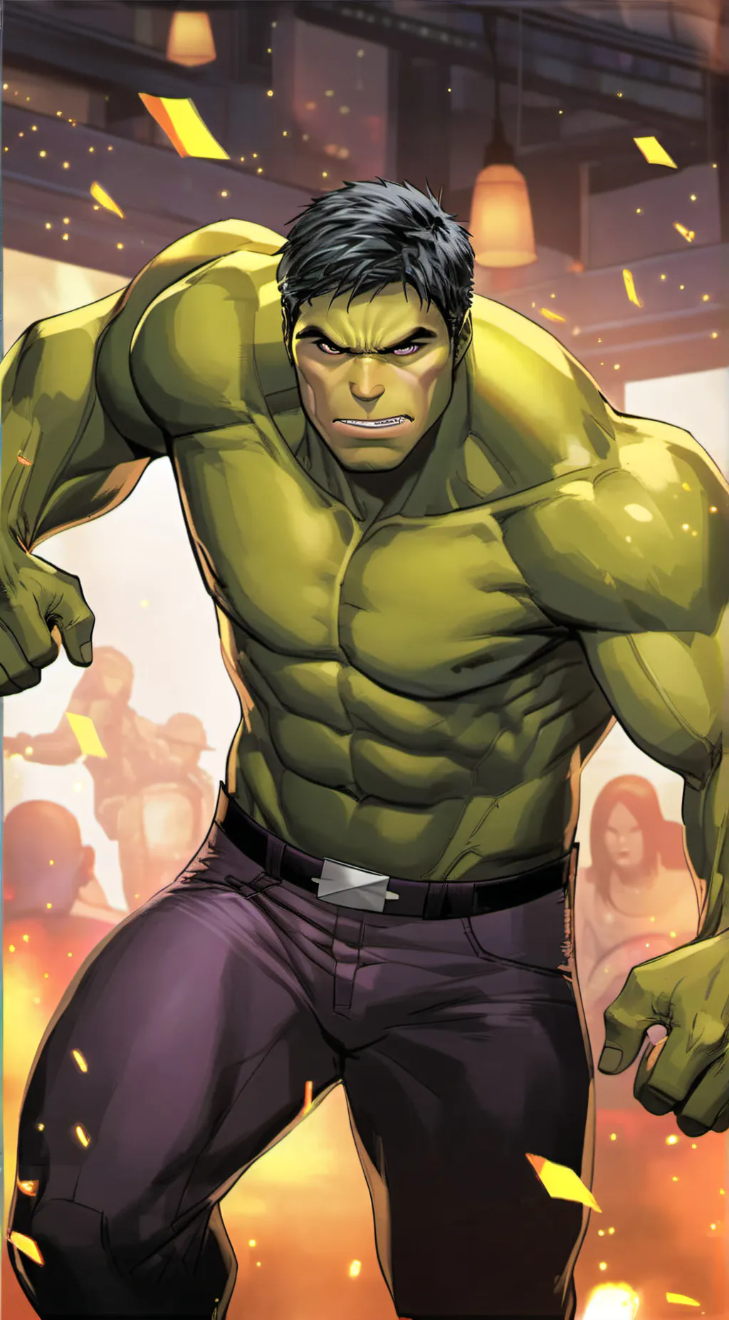ai character: the hulk background