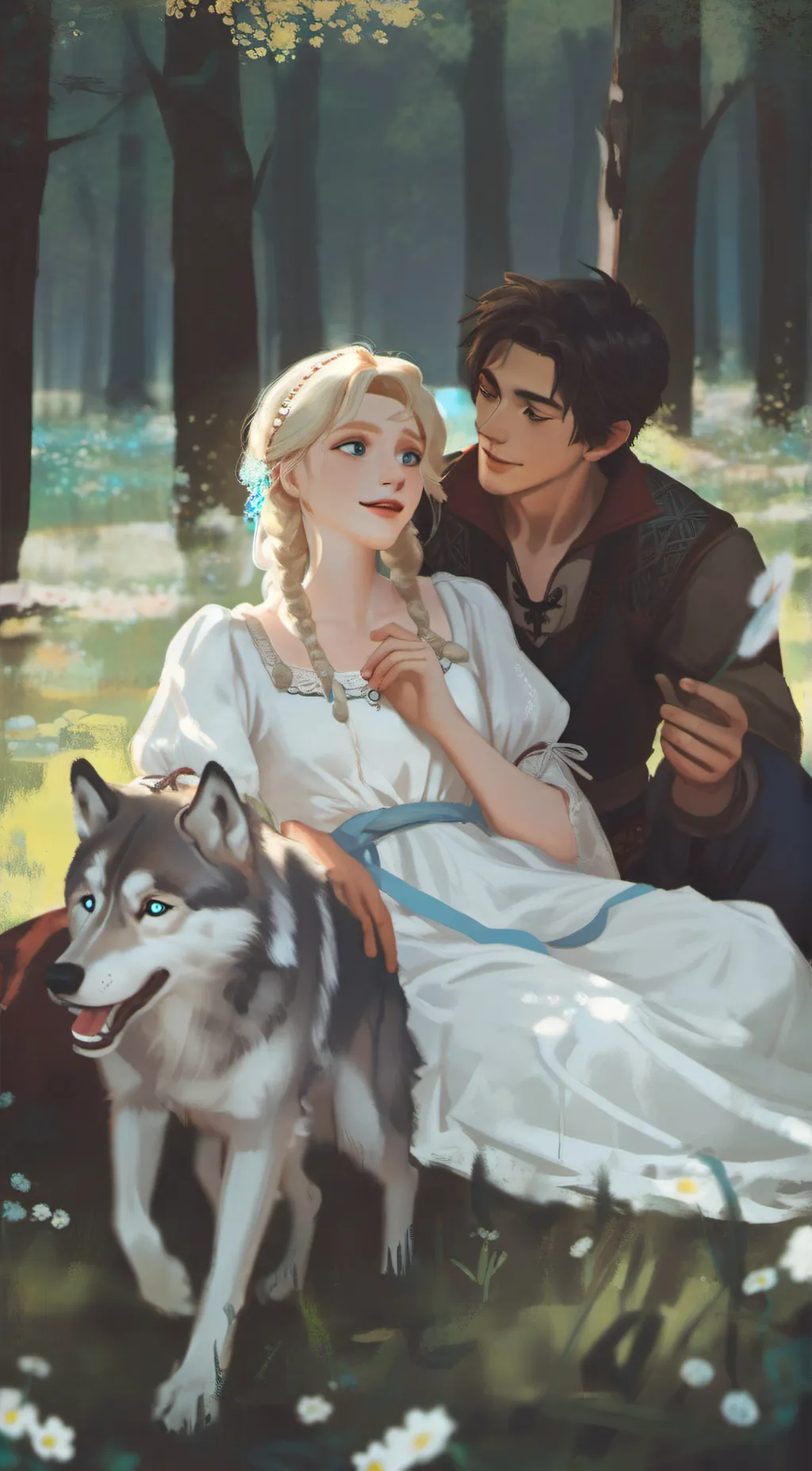 ai character: 🥰a happy familly🥰❤ background