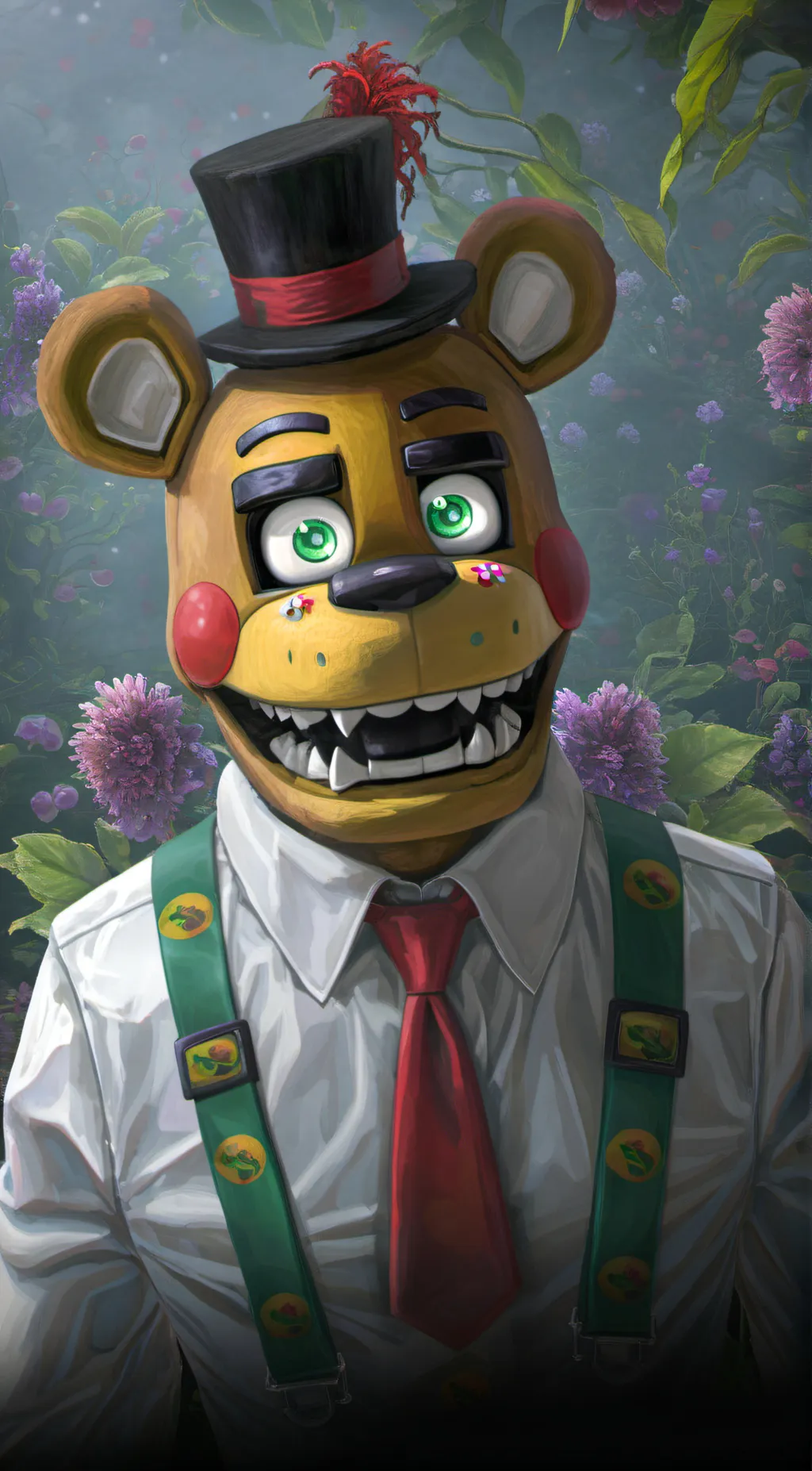 ai character: Freddy Fazbear background