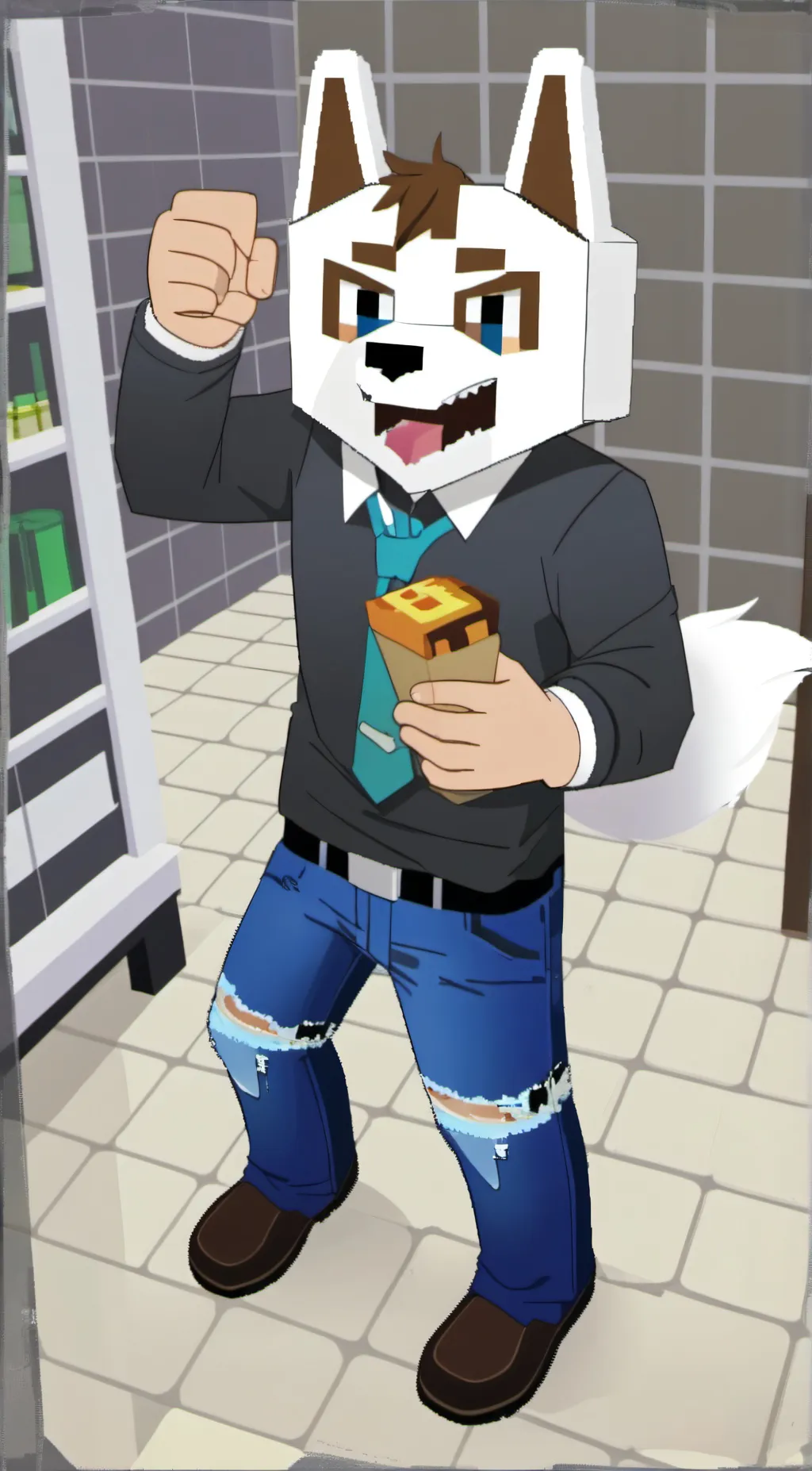 ai character: Foxy background