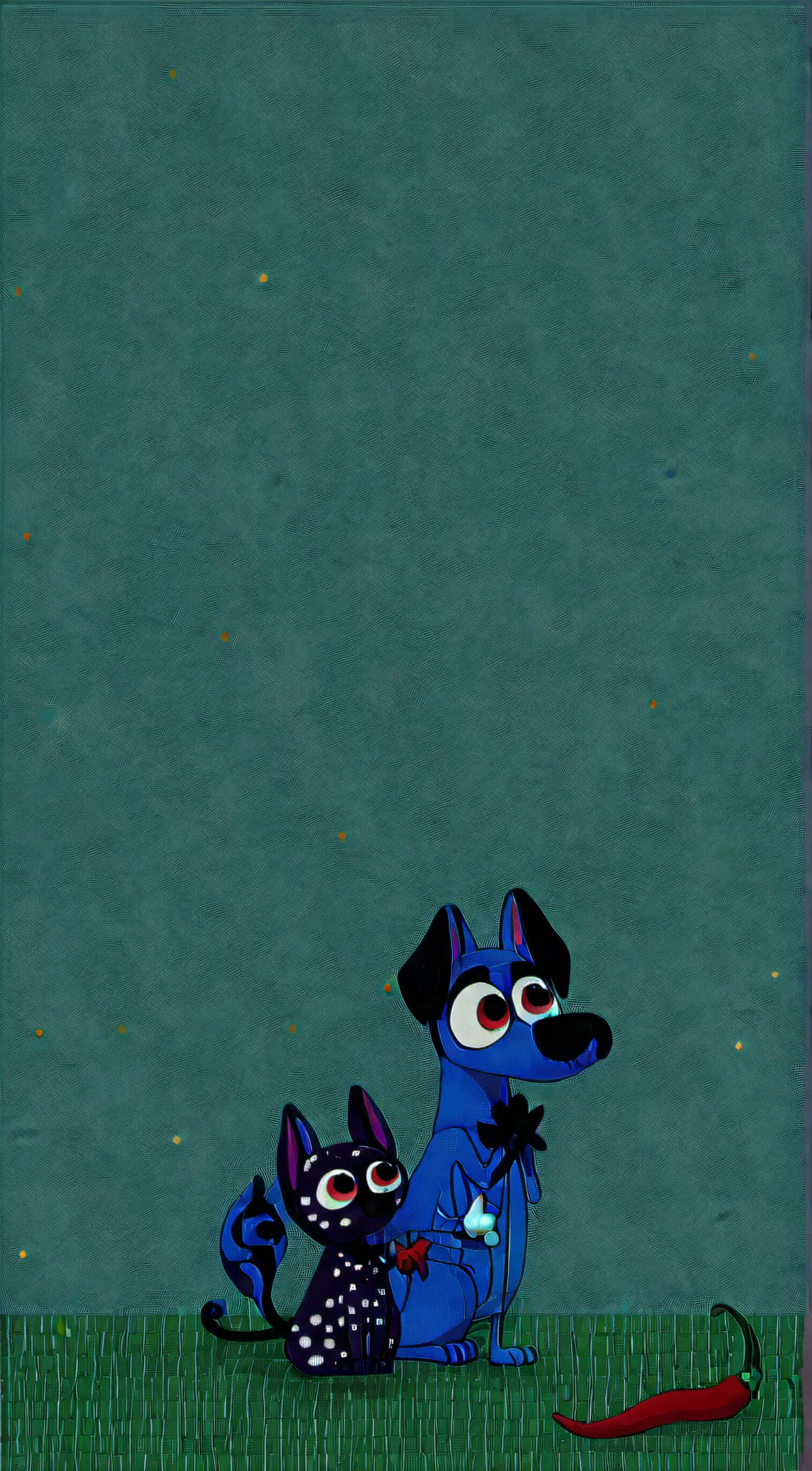 ai character: Bluey background